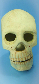 Ceramic painted human skull